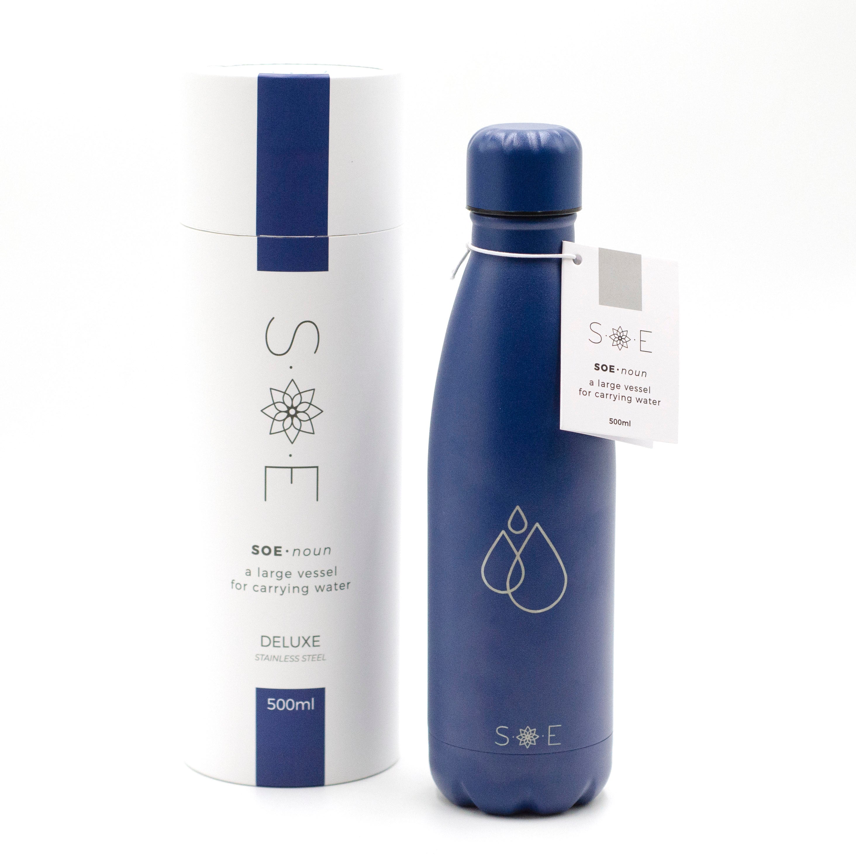 SOE Deluxe 500ml Drinks Bottle - Azurite