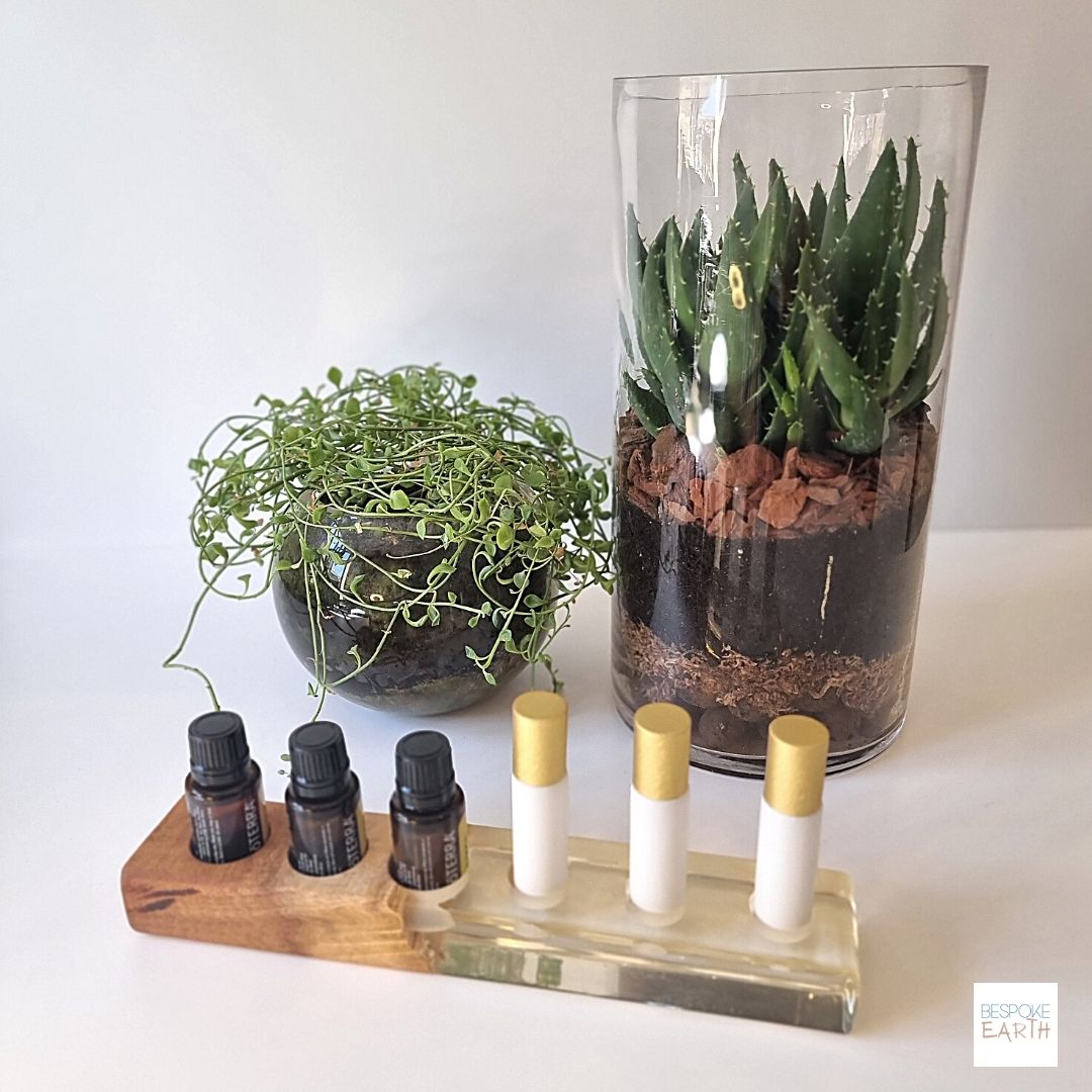 Clear Resin Essential Oil Display Stand - by Bespoke Earth