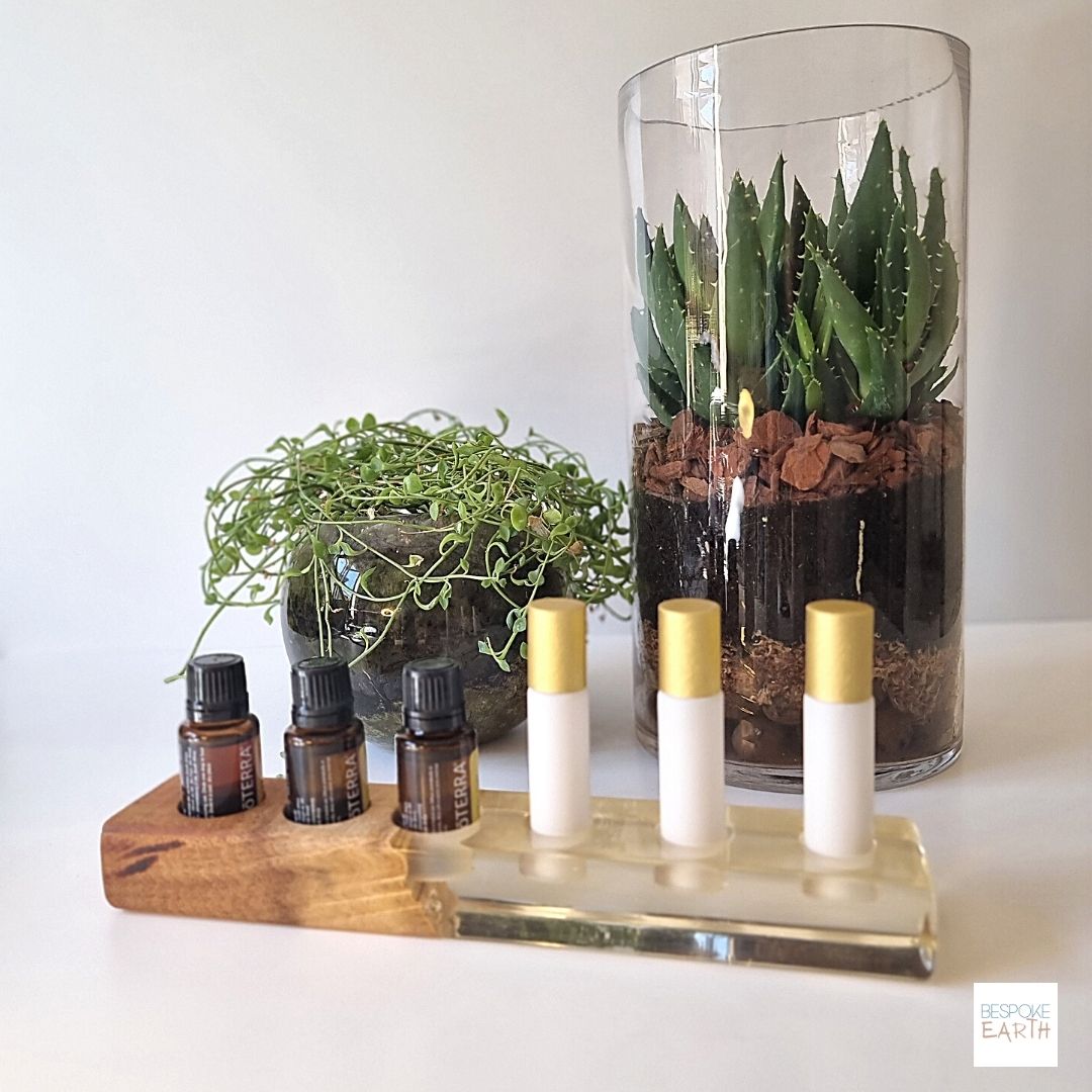 Clear Resin Essential Oil Display Stand - by Bespoke Earth