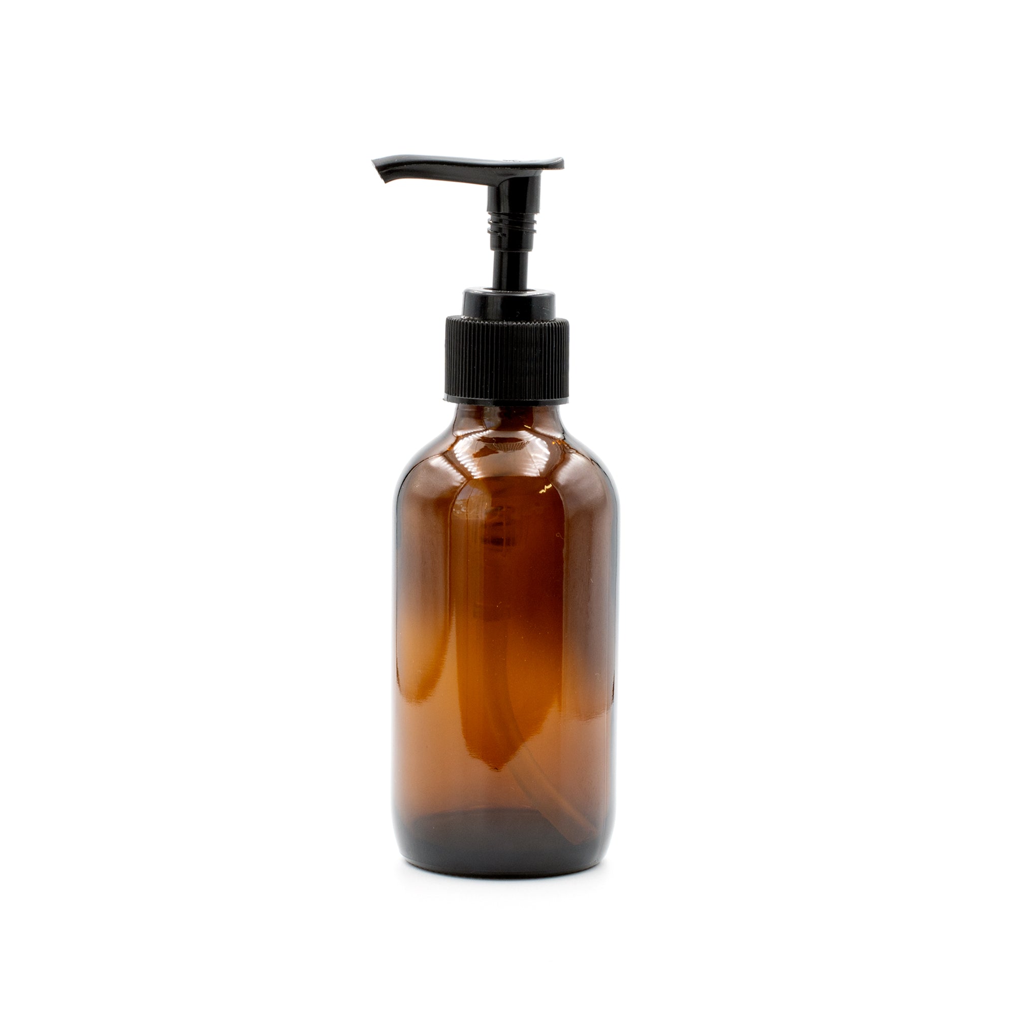 120ml Amber Glass Pump Dispenser Bottle