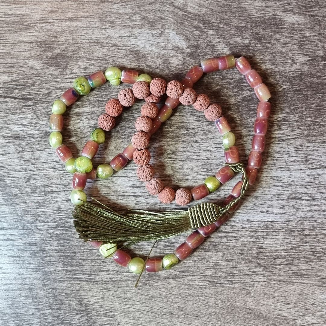 Terracota Lime Bead Diffuser Necklace