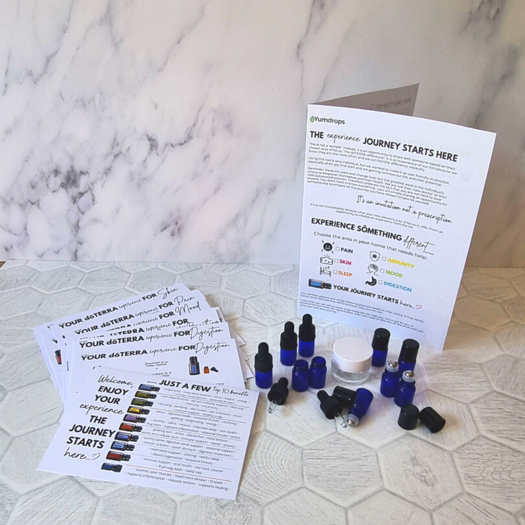 Experience Kit - Bottles & jar - with printed cards & labels