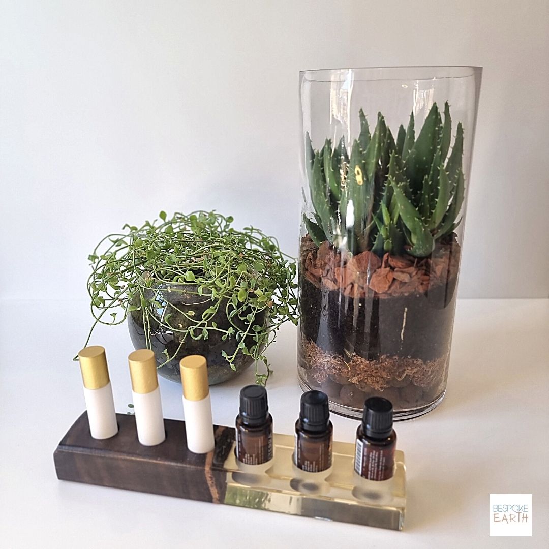 Clear Resin Essential Oil Display Stand - by Bespoke Earth