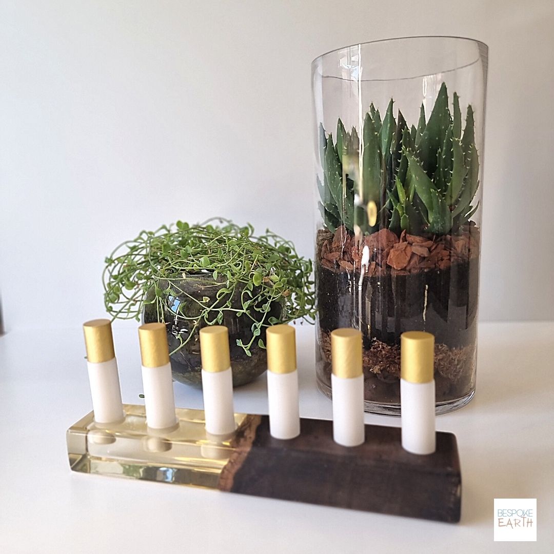 Clear Resin Essential Oil Display Stand - by Bespoke Earth