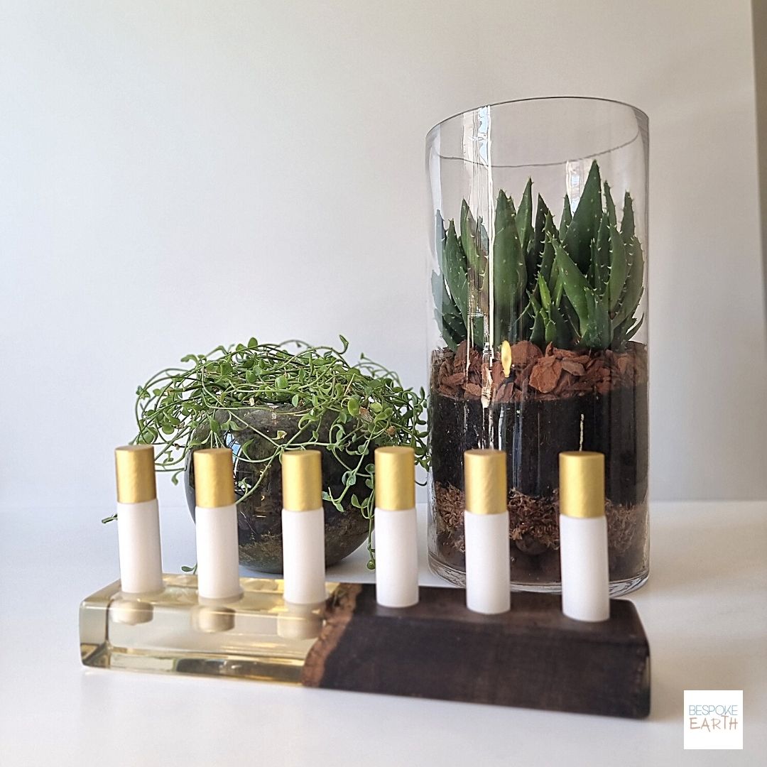 Clear Resin Essential Oil Display Stand - by Bespoke Earth