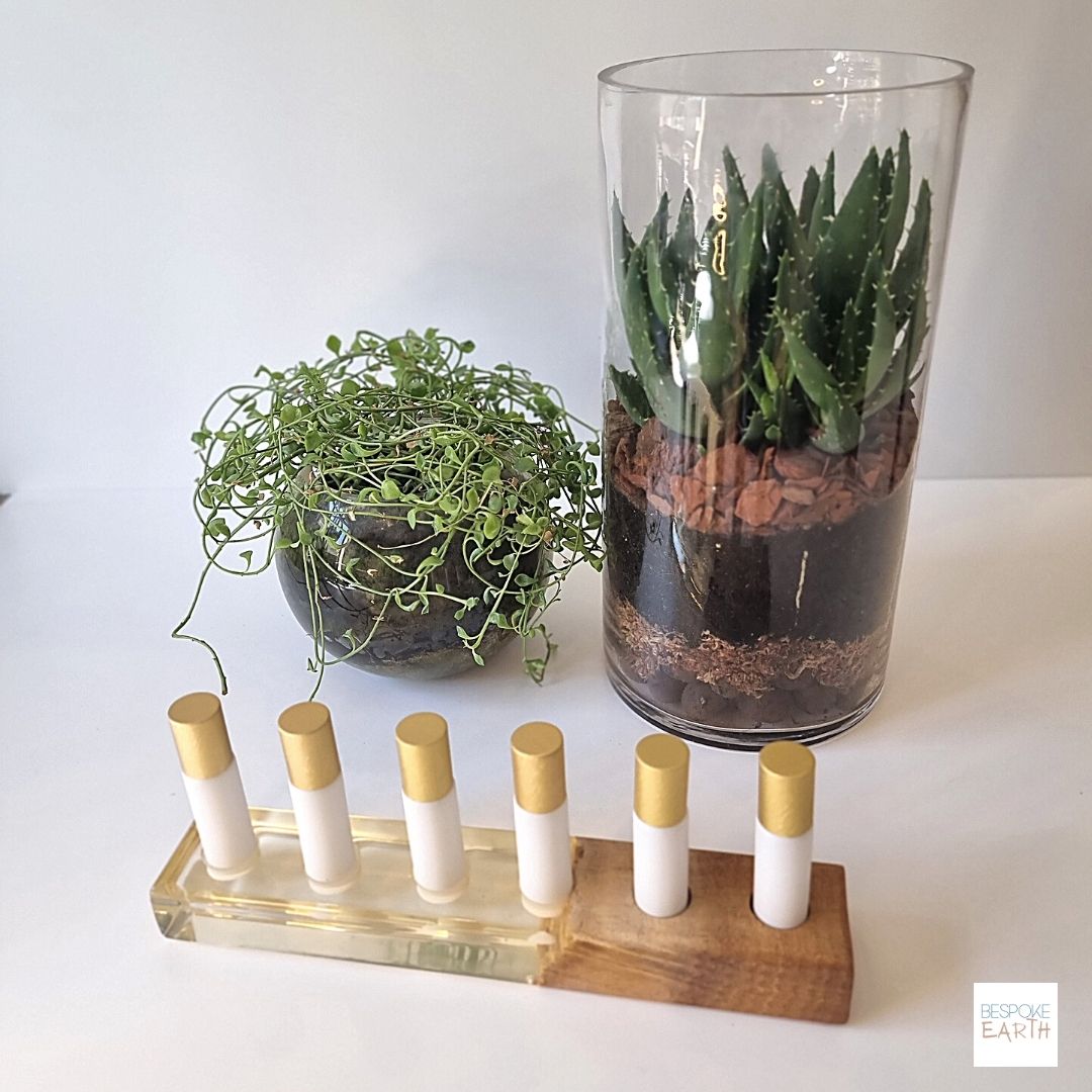Clear Resin Essential Oil Display Stand - by Bespoke Earth