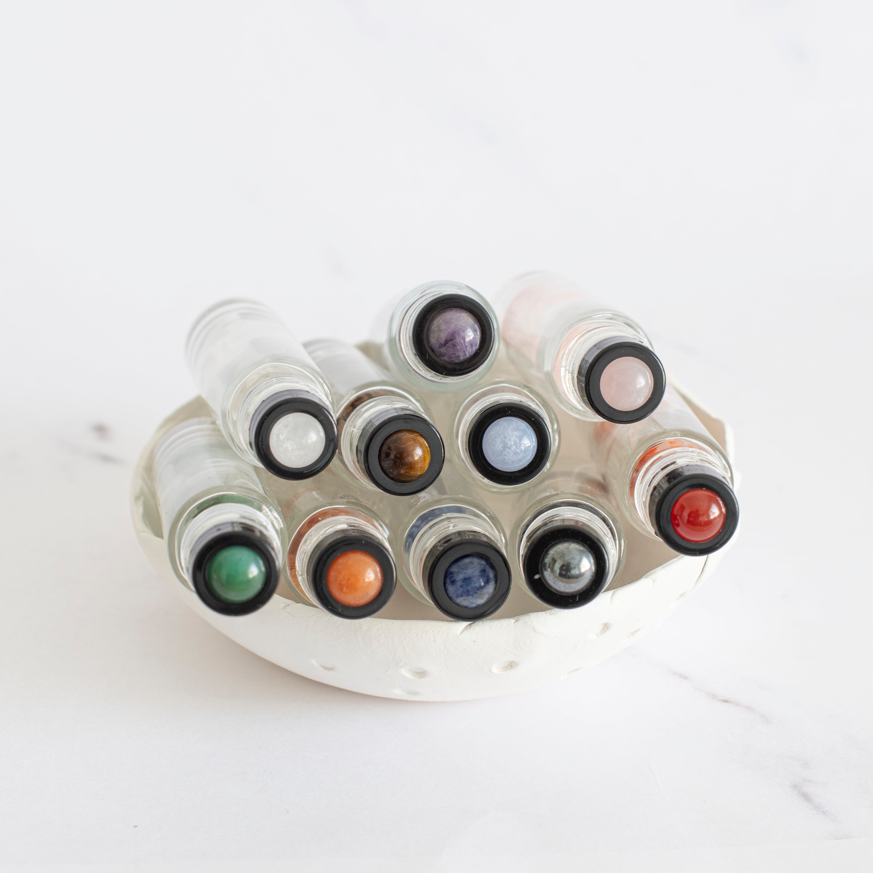 Luxury Gemstone & Crystal Rollerballs (10 roller pack)