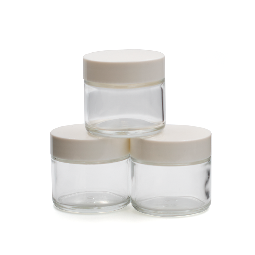50ml Glass Jar with White Lid (3pk) (Copy)