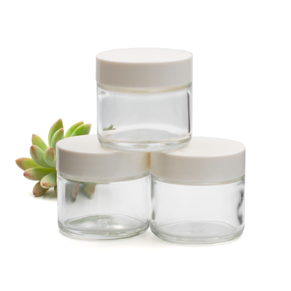 50ml Glass Jar with White Lid (3pk) (Copy)