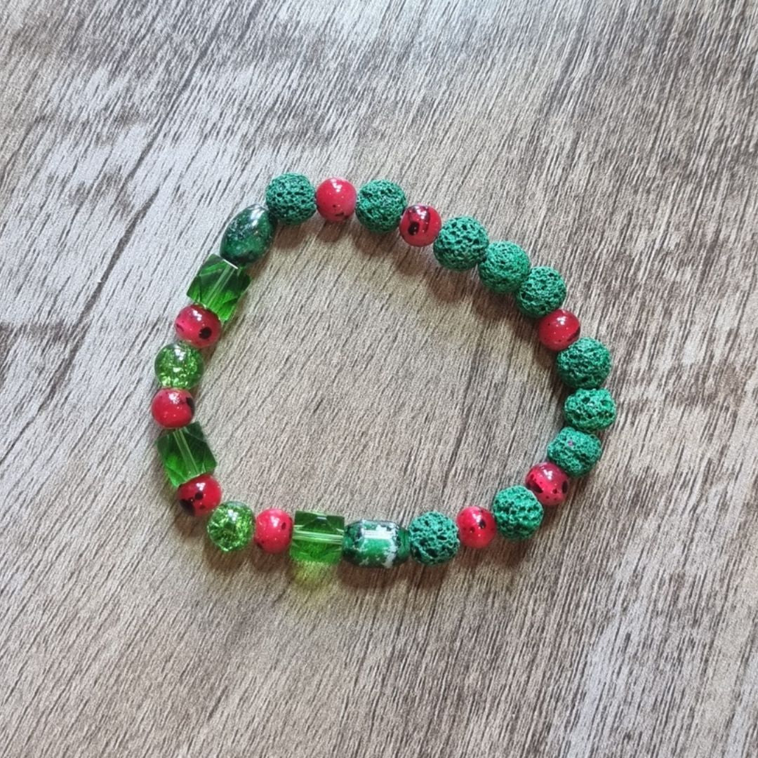 Forest Berry Bead Diffuser Bracelet