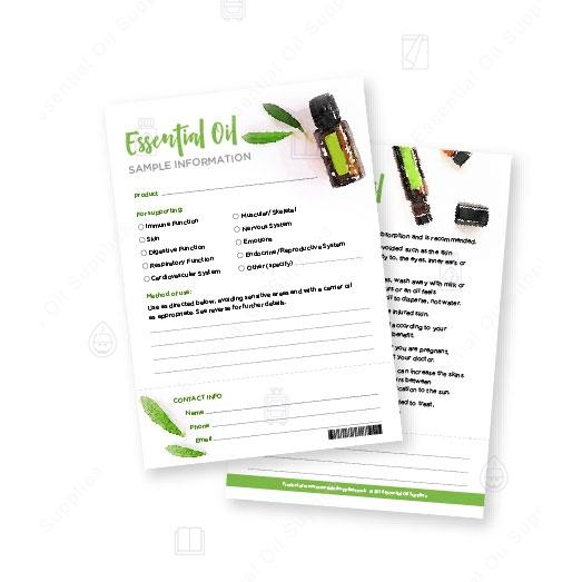 Sample Information Tearpad