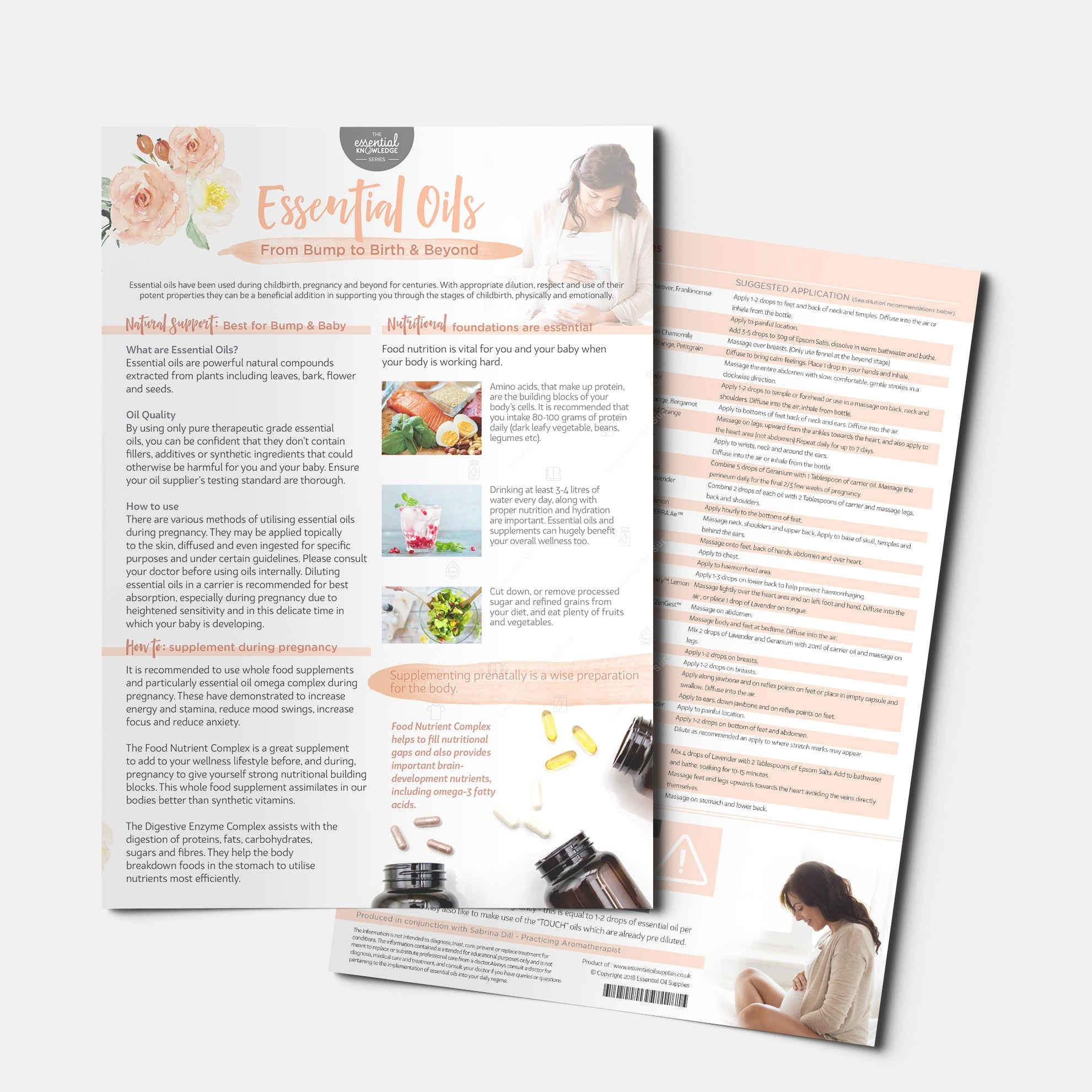 Essential Knowledge Series : Essential Oils from Bump to Birth & Beyond Tear Pad (Single)