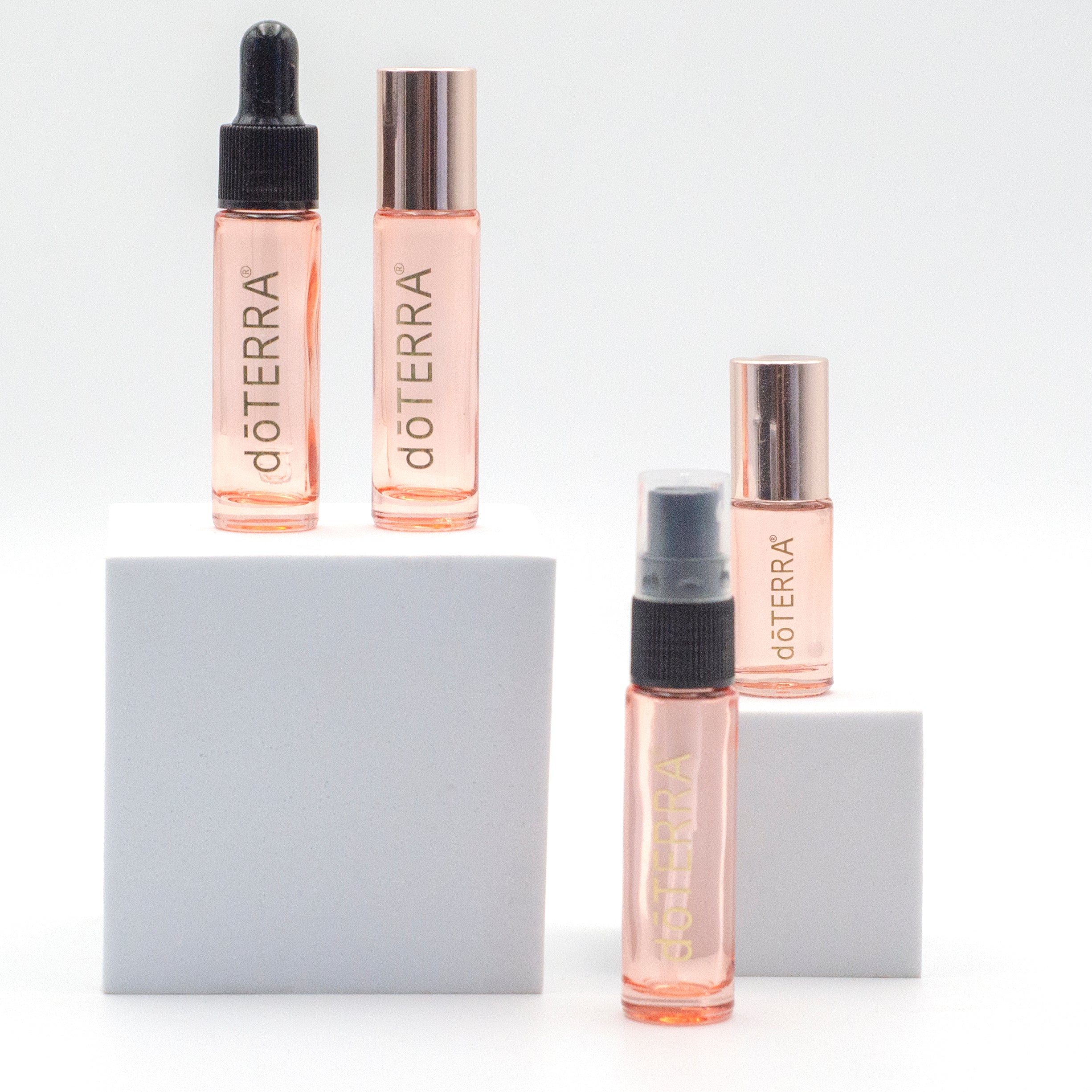 dōTERRA Blush Rose Transparent Bottle Set (4pk)