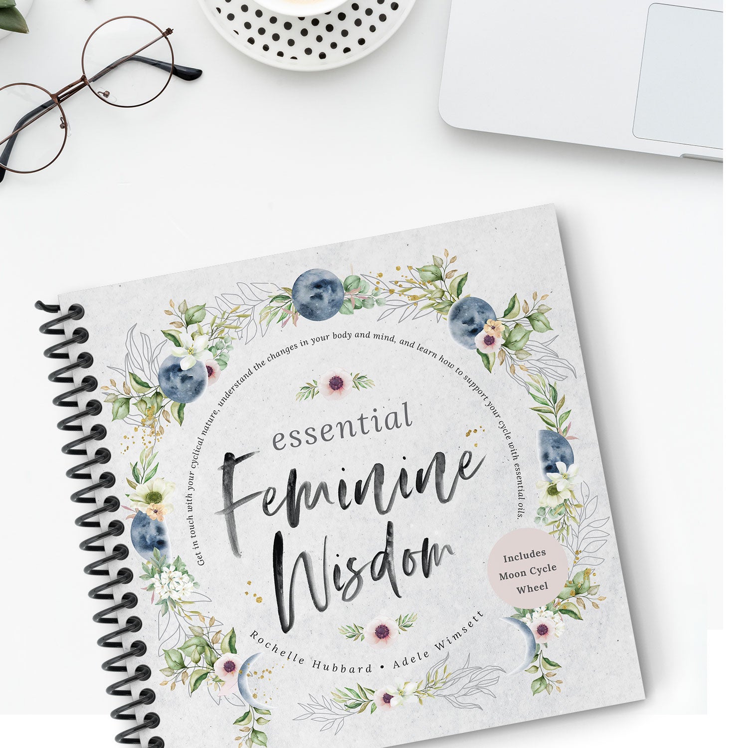 Essential Feminine Wisdom Book by Rochelle Hubbard & Adele Wimsett & Wheel