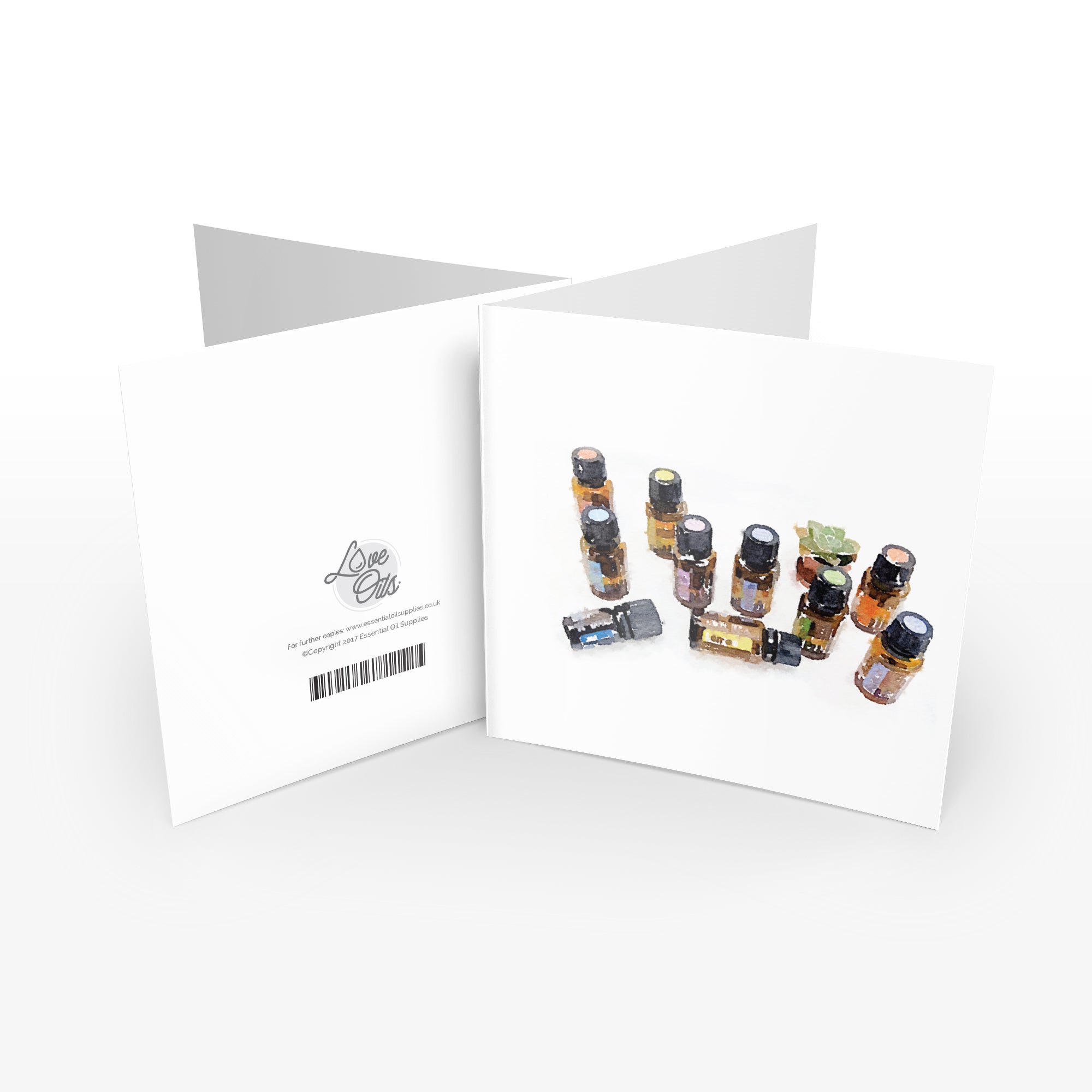 Oil Bottles Greeting Cards (6 Pack)