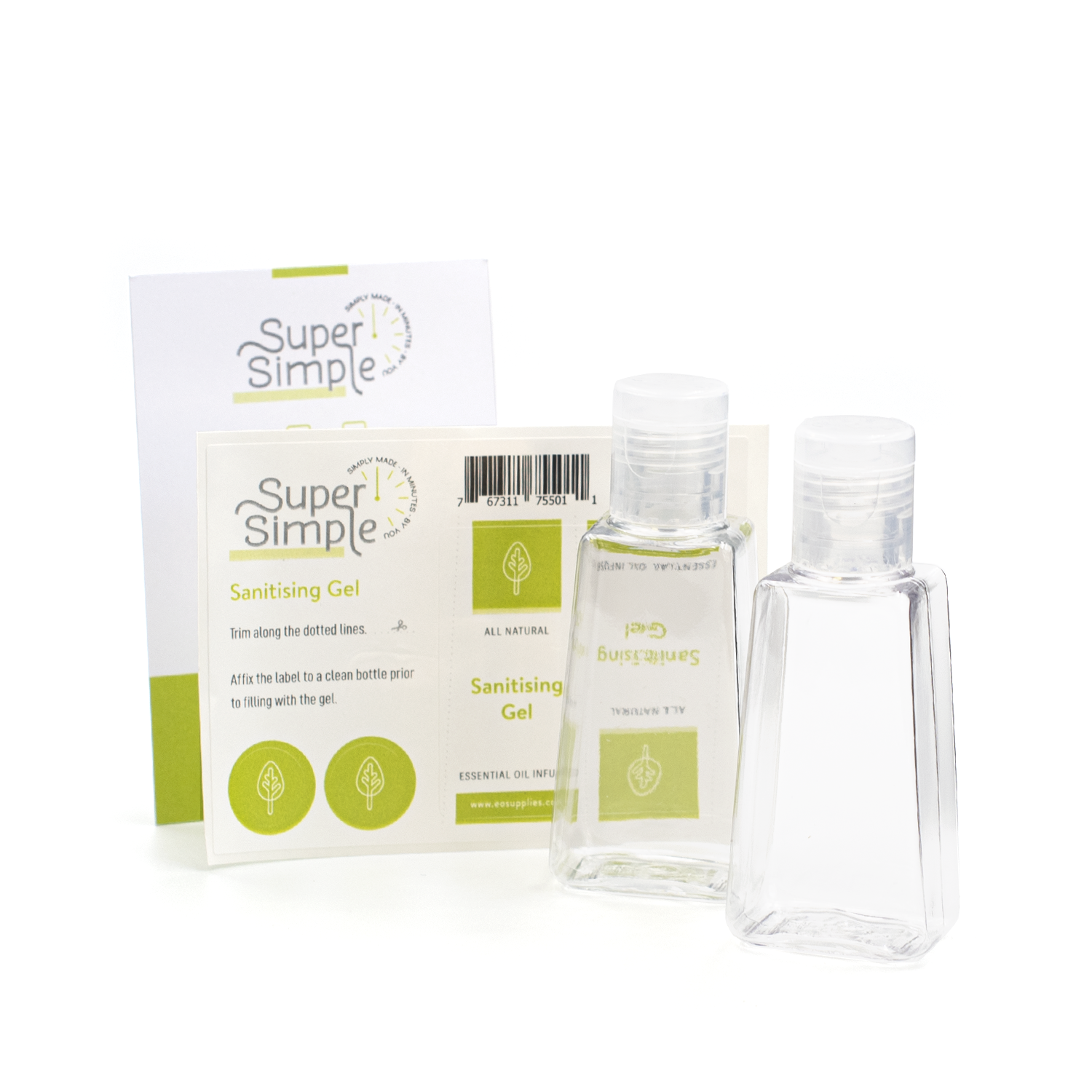 Sanitising Gel DIY Kit (2pk)