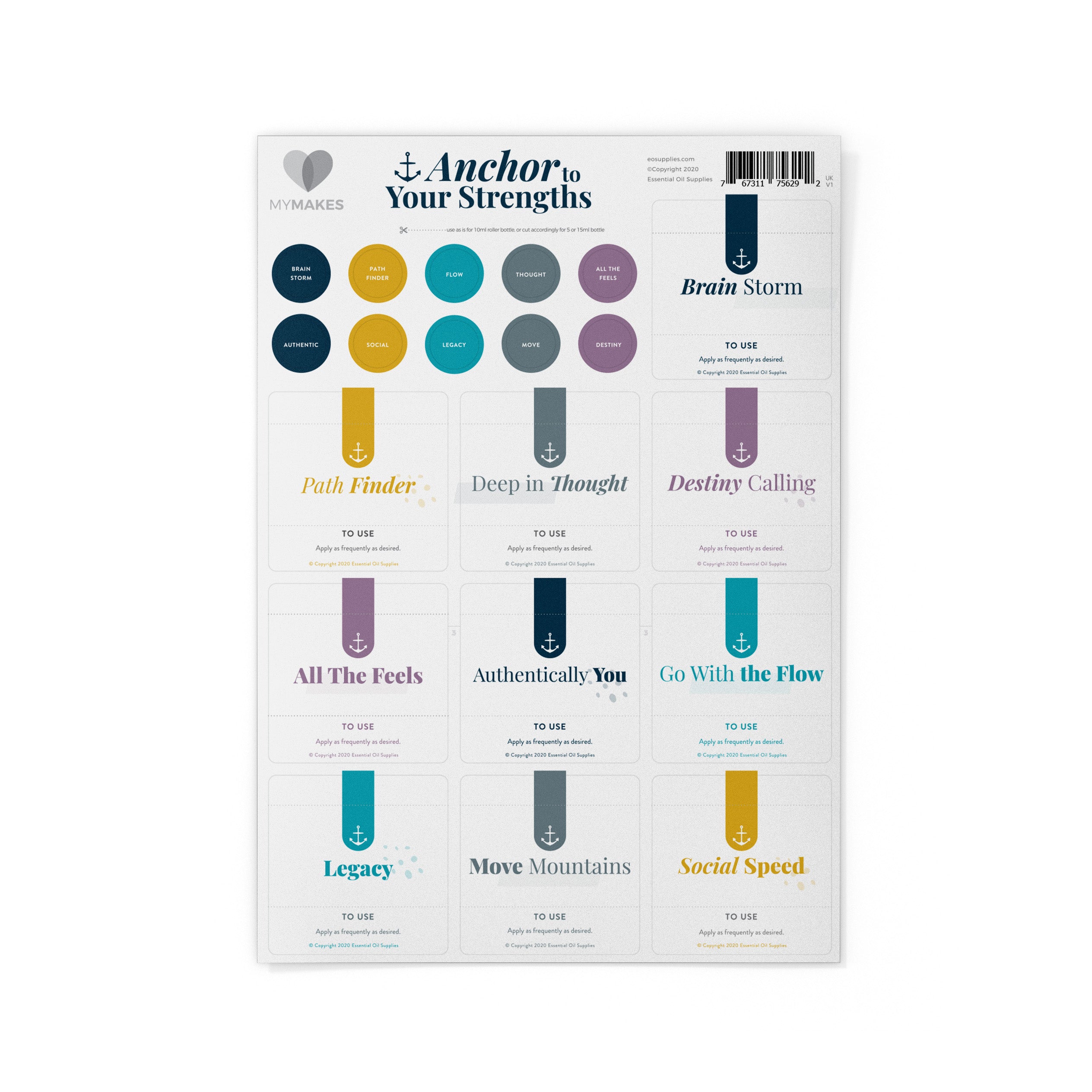 MyMakes : Anchor to Your Strengths (single set)