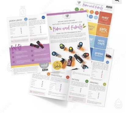 MyMakes : Natures Medicine Cabinet for HOME & FAMILY Brochure + Recipes and Labels