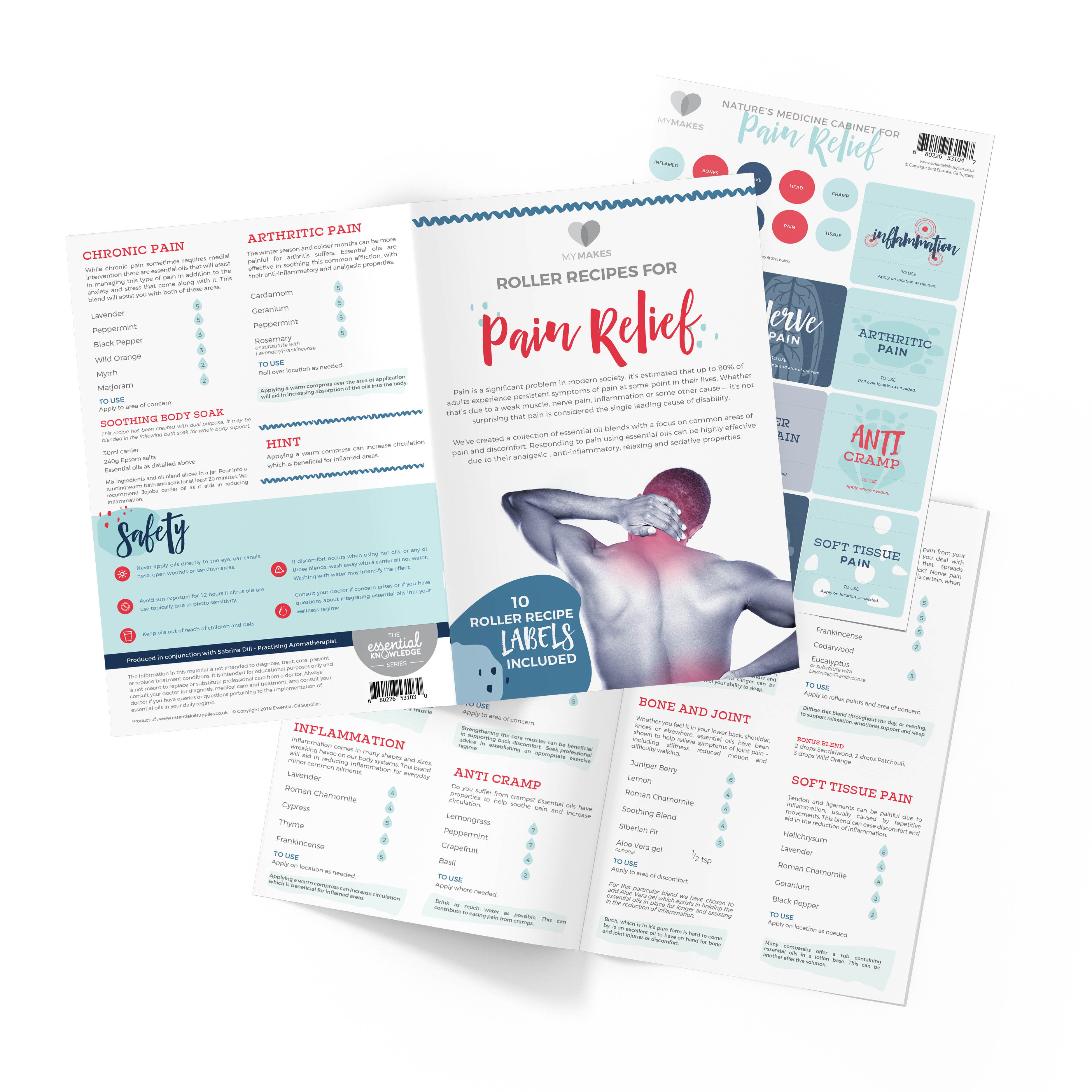 MyMakes : Pain Relief Brochure + Recipes and Labels