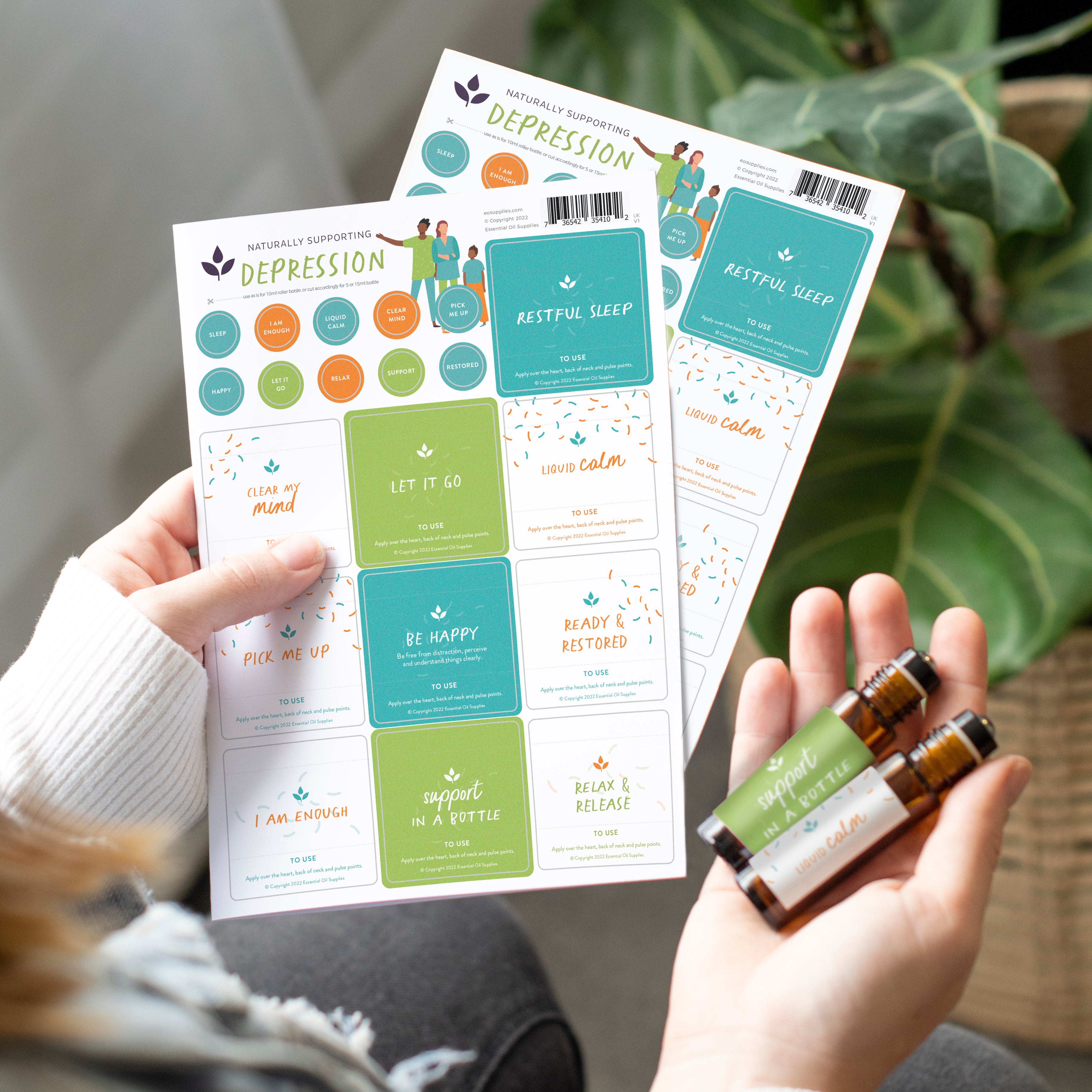 Naturally Supporting Depression - Label Sheet