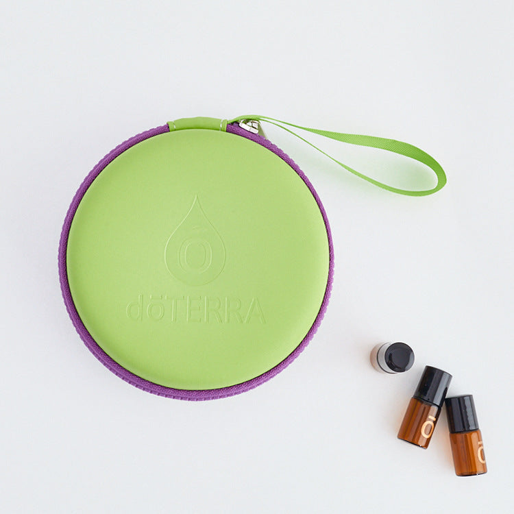 dōTERRA Lime Mini Round Hardshell Case (Holds 19 vials)