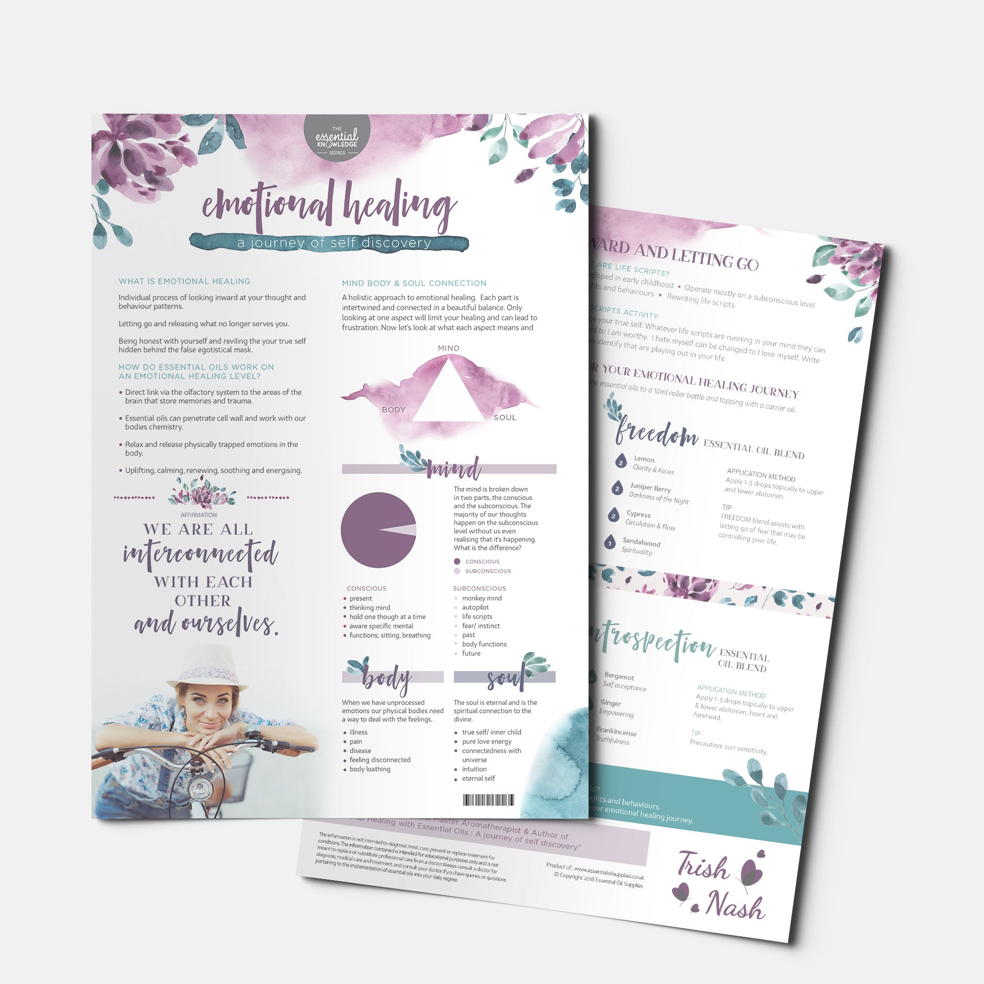 Emotional Healing : A Journey of Self Discovery Tear Pad by Trish Nash (25 Sheets)