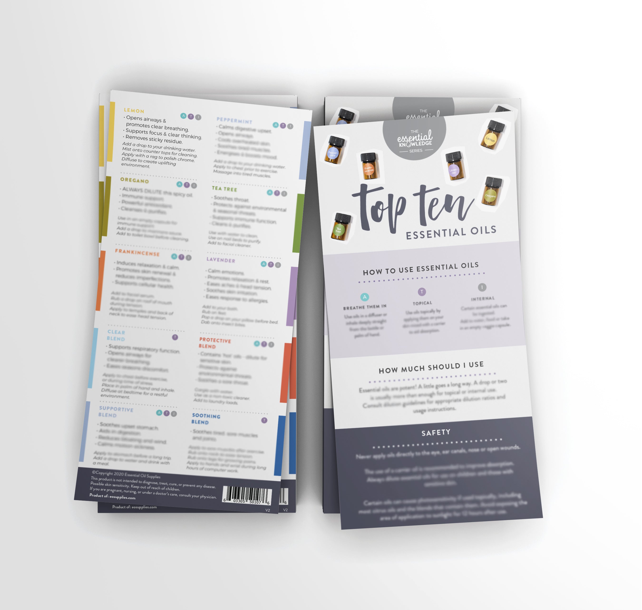 Top Ten Essential Oils Rack Card (25 pack)